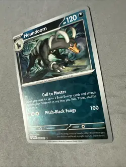 Pokemon TCG * SV Prismatic Evolutions * 63/131 Houndoom REVERSE HOLO * FRESH PK - Image 2