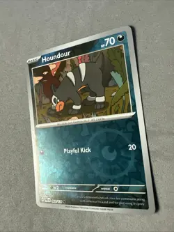 Pokemon TCG * SV Prismatic Evolutions * 62/131 Houndour REVERSE HOLO * FRESH PK - Image 2
