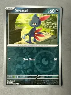 Pokemon TCG * SV Prismatic Evolutions * 061/131 Sneasel REVERSE HOLO * FRESH PK - Image 1