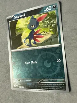 Pokemon TCG * SV Prismatic Evolutions * 061/131 Sneasel REVERSE HOLO * FRESH PK - Image 2