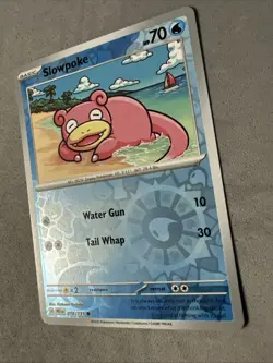 Pokemon TCG * SV Prismatic Evolutions * 18/131 Slowpoke C REVERSE HOLO* FRESH PK - Image 2