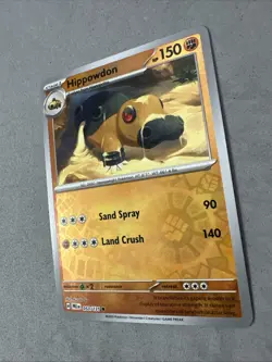 Pokemon TCG * SV Prismatic Evolutions * 53/131 Hippowdon REVERSE HOLO * FRESH PK - Image 2