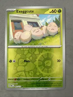 Pokemon TCG * SV Prismatic Evolutions * 001/131 Exeggcute C REVERSE HOLO * NM - Image 1
