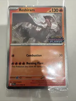 Pokemon Phantasmal Flames Reshiram 017/094 Barnes & Noble Promo Stamped Sealed - Image 1