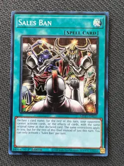 Yugioh Sales Ban 1st edition Super Rare MP23-EN035 NM - Image 1