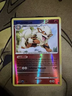 Pokemon TCG Arcanine Secret Wonders Reverse Holo Rare Card 22/132 NM - Image 2