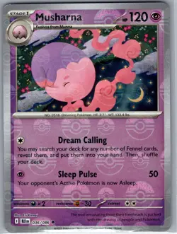 Musharna Poke Ball 036/086 SV: Black Bolt - Pokemon Card - NM - Image 1