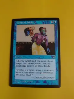 Political Trickery. Sorcery Mirage. Old Vintage. Magic the Gathering Card. - Image 1
