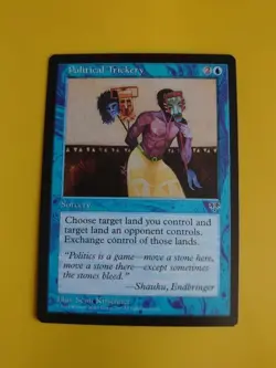 Political Trickery. Sorcery Mirage. Old Vintage. Magic the Gathering Card. - Image 2