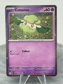 Pokemon Whimsicott #019 Cottonee #018 Phantasmal Flames Black Star PROMOS Rare - Image 2