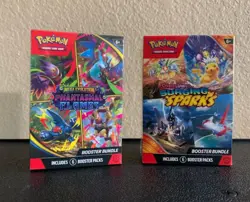 Pokemon TCG: Phantasmal Flames & Surging Sparks Booster Bundle | Lot Of 2 - Image 2