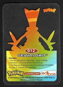 Pokemon - 2006 - Lamincards - Edibas - 012 Gewaldro - Deutsch - Image 2