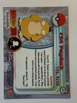 2000 Topps Chrome Pokemon Series 1 #54 Psyduck FREE COMBINED SHIPPING - Image 2