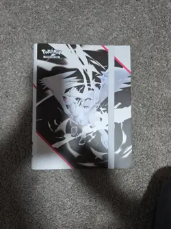 POKEMON OFFICIAL WHITE FLARE BINDER Collection *BINDER ONLY* - Image 1