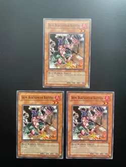 Yugioh Iron Blacksmith Kotetsu DCR-064 Common 1st Edition MP/HP X3 - Image 1