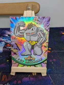 Machoke 67 Topps Chrome Pokemon Card (Black Label) - Image 1