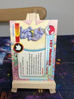 Machoke 67 Topps Chrome Pokemon Card (Black Label) - Image 2