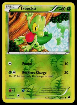 Pokemon Card - Treecko Plasma Freeze 6/116 Reverse Holo - Image 1