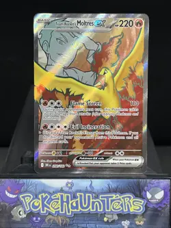 Pokemon Card Team Rocket’s Moltres EX 208/182 Destined Rivals Near Mint - Image 1