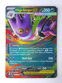 Mega Gengar EX 056 Phantasmal Flames Pokemon card - Image 1