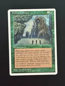 MTG - Sylvan Library - Core Set 4th Edition - 1x - LP (Magic: The Gathering) - Image 1