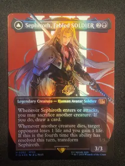 Sephiroth, Fabled SOLDIER / One-Winged Angel Borderless 0382 Final Fantasy FOIL - Image 1
