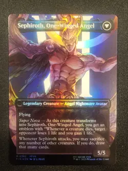 Sephiroth, Fabled SOLDIER / One-Winged Angel Borderless 0382 Final Fantasy FOIL - Image 2