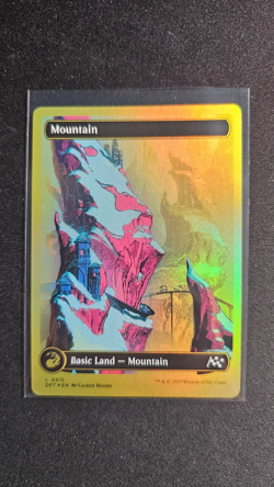 MTG Mountain Full Art First Place Finish FOIL - Aetherdrift 515 - Image 1