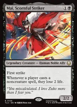 1x - Mai, Scornful Striker - #109 - Avatar: The Last Airbender - NM MTG - Image 1