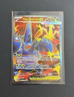 Pokemon Mega Heracross EX 108/094 Phantasmal Flames SR Full Art English Card TCG - Image 1