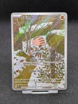 Swinub 165/159 Pokemon Card - Journey Together Holo *New* - Image 1