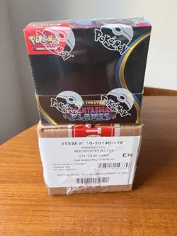 Pokemon TCG - Phantasmal Flames Sealed Booster Display Box With Empty Case - Image 1