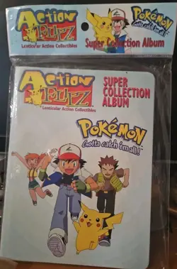 FACTORY SEALED 1999 POKEMON ACTION FLIPZ LENTICULAR COLLECTION ALBUM ARTBOX New - Image 1