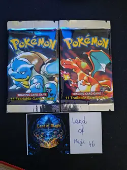 2x booster packs Pokemon 1999 1st Edition, 1xBlastoise and 1xCharizard,sealed - Image 1