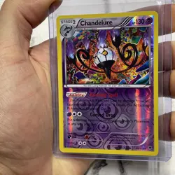 Chandelure Rev Holo XY Phantom Forces Pokemon LP+ Reverse 43/119 Nintendo TCG - Image 2