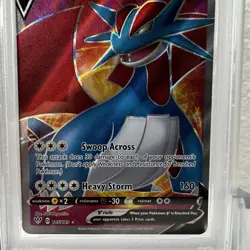 2020 POKEMON SWORD & SHIELD DARKNESS ABLAZE #185 FULL ART/SALAMENCE V - PSA 9 - Image 3