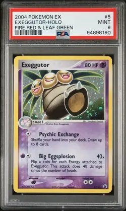 Pokemon PSA 9 Exeggutor #5 Holo EX FireRed & LeafGreen 2004 English - Image 2