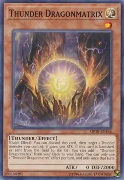 Thunder Dragonmatrix - MP19-EN166 - Common - Yugioh - Image 1
