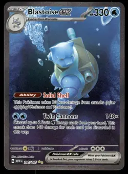 Pokemon TCG Blastoise EX Scarlet & Violet 151 NM Holo Card - Image 1