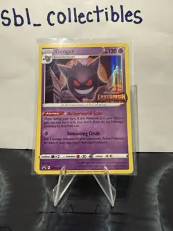 Gengar SWSH241 Lost Origin Stamped Prerelease Black Star Promo Pokemon TCG Card - Image 1