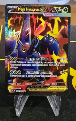 Pokemon Mega Heracross EX 108/094 Phantasmal Flames SR Full Art English Card TCG - Image 3