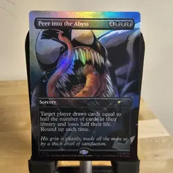MTG Peer Into The Abyss (2002) Foil Full Color Secret Lair: Venom MT/NM - Image 1