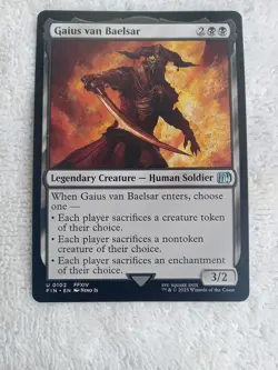 MAGIC THE GATHERING MTG FINAL FANTASY GAIUS VAN BAELSAR MINT PACK FRESH!! - Image 1