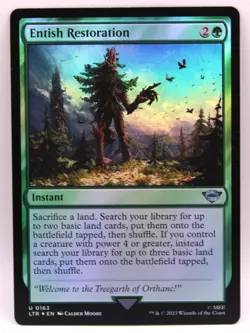 MTG Entish Restoration Universes Beyond: The Lord of the Rings Foil NM Un-played - Image 1