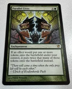 MTG Rare Parallel Lives Innistrad ISD English Green Enchantment Regular LP - Image 1