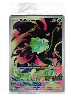 POKEMON BULBASAUR MEGA EVOLUTIONS 133/132 SEALED STAMPED HOLO PROMO MINT - Image 1