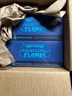 (2) Pokemon Center Phantasmal Flames Elite Trainer Box ETB Sealed - Image 1