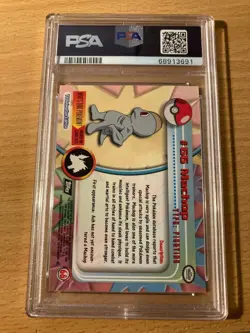 PSA 6 machop Pokemon TV 2000 Topps chrome Pokemon - Image 2