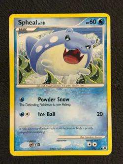 Spheal 82/111 Rising Rivals Tomokazu Komiya Art non-holo Pokemon TCG - Image 1