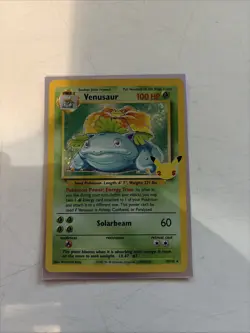 Pokemon TCG Venusaur Celebrations: Classic Collection 15/102 Holo Holo Rare - Image 1